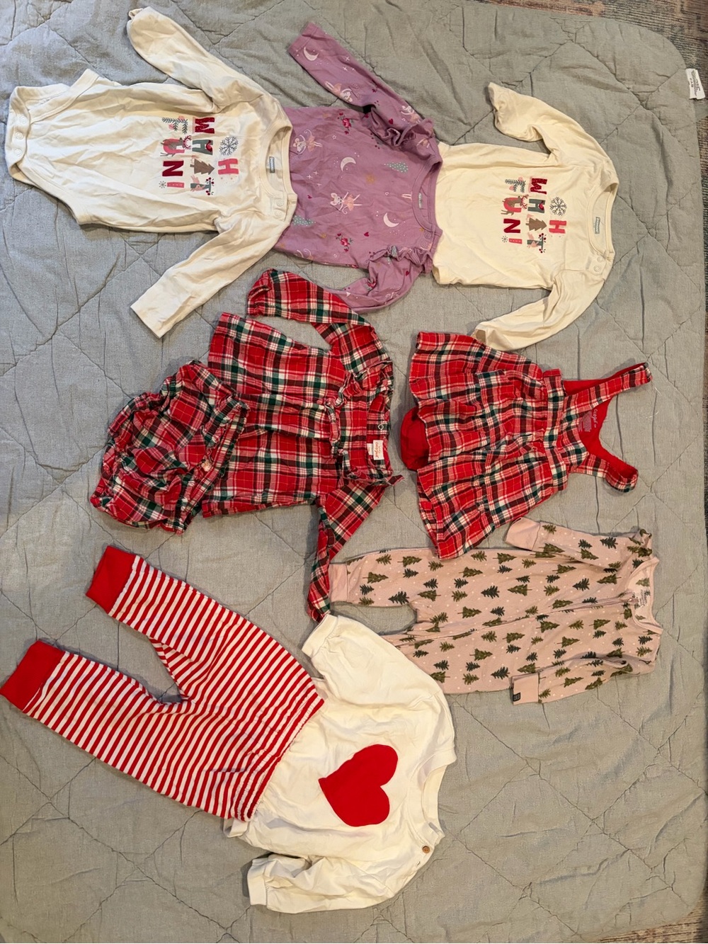 12 month Christmas outfit bundle